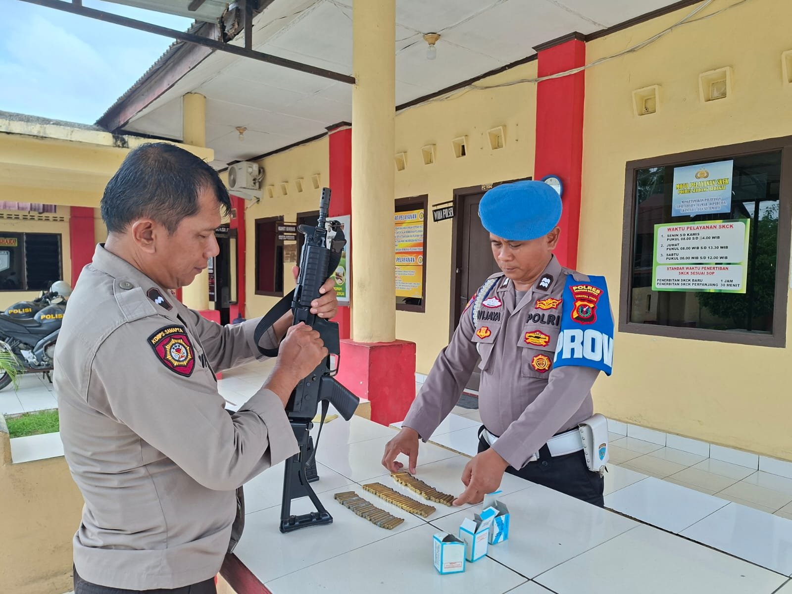 Propam Polda Sumut Periksa Senpi Dinas di Polres Sergai, Sejumlah Catatan Pembenahan Disampaikan