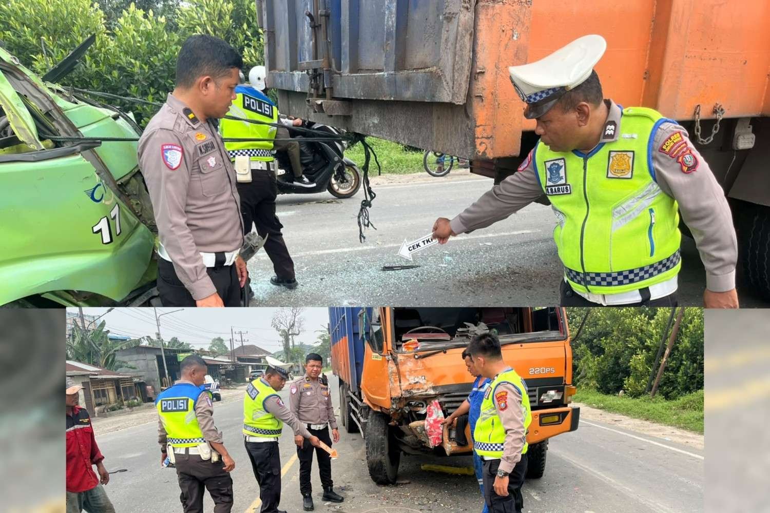 Tabrakan Beruntun di Perbaungan, Sopir Angkot Tewas dan 9 Orang Luka-Luka