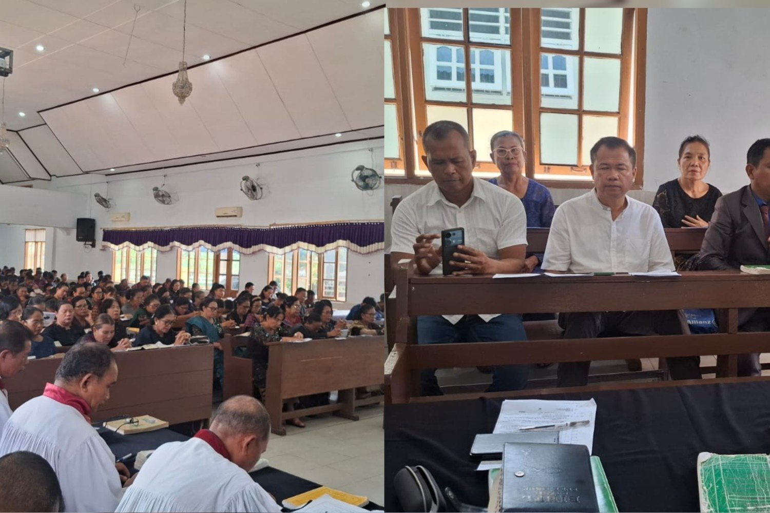 Sat Intelkam Polres Batu Bara Amankan Ibadah Jumat Agung, Salurkan Bantuan Beras ke Jemaat